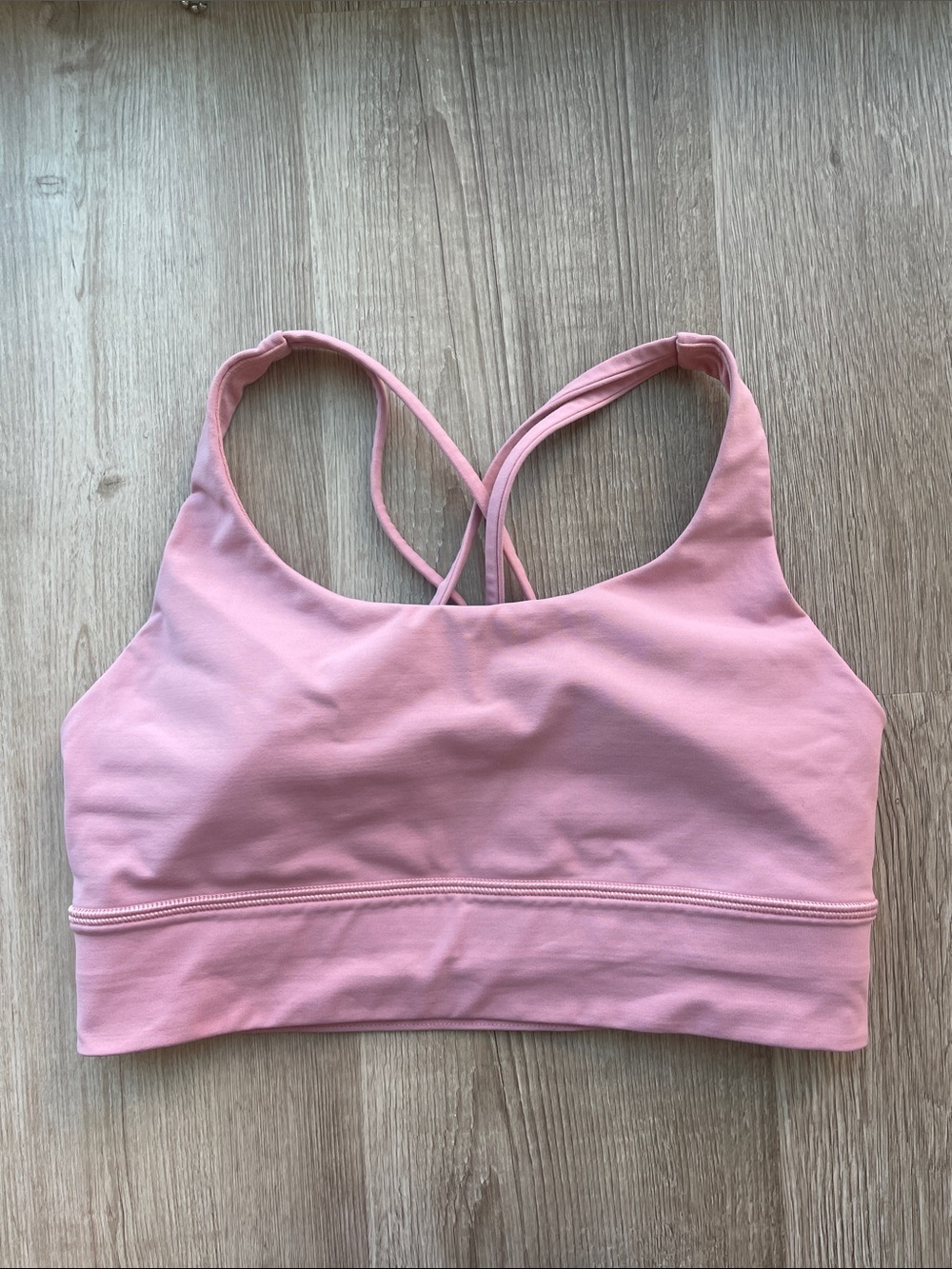 Lululemon Peach Pink Long Line Energy Bra